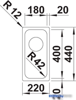Кухонная мойка Blanco Solis 180-IF 526114 (полированная) - фото2
