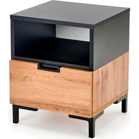 Тумба Halmar Silvia (дуб вотан/черный) - фото, картинка Тумба Halmar Silvia (дуб вотан/черный) - фото