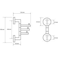 Крючок для ванны Bemeta Dark 104206070 - фото2