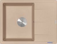 Кухонная мойка ZorG Rock 65 Premium beige - фото2