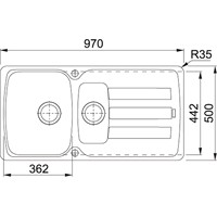 Кухонная мойка Franke Antea AZG 651 (бежевый) - фото2