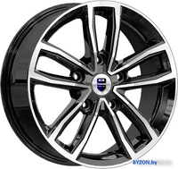 Литые диски K&K Каланг КС1086 17x6.5" 5x114.3мм DIA 67.1мм ET 38мм алмаз черный - фото