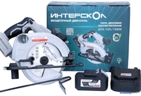 Дисковая (циркулярная) пила Интерскол ДПА-165/18ВМ 762.4.1.70 (с 1-им АКБ) - фото