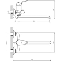 Смеситель Decoroom DR21043 - фото2, картинка2 Смеситель Decoroom DR21043 - фото2