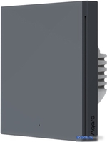 Выключатель Aqara Smart Wall Switch H1 одноклавишный с нейтралью (графит) - фото