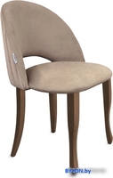 Стул Sheffilton SHT-ST34-1/S122 (латте/темный орех/черный муар) - фото