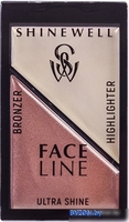 Скульптор Shinewell хайлайтер и бронзер для лица №1 - фото