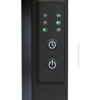 Полотенцесушитель Granula Квадро Вертикаль 15х120 (терморегулятор с таймером, черный) - фото2