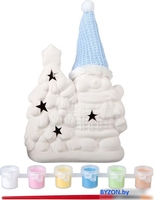 Набор для создания поделок/игрушек Bondibon Новогодние украшения. Сувенир снеговик ВВ2145 - фото2