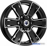 Литые диски K&K Севенна 17x7" 6x139.7мм DIA 100.1мм ET 33мм Алмаз черный - фото