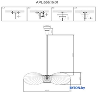 Подвесная люстра Aployt APL.656.16.01 - фото2