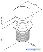 Донный клапан AM.PM F0700164 - фото2