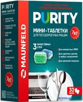 Таблетки для посудомоечной машины MAUNFELD Purity all in 1 MDM30ST (30 шт) - фото2, картинка2 Таблетки для посудомоечной машины MAUNFELD Purity all in 1 MDM30ST (30 шт) - фото2