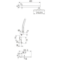 Душевая система Rose R1035T - фото2