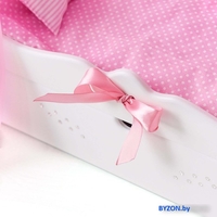 Кроватка для кукол Leader Toys Diamond Princes c царским балдахином 71219 (белый) - фото2