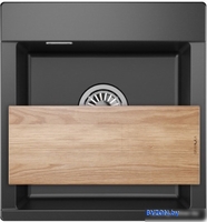 Кухонная мойка Granula ES-4701 (черный) - фото