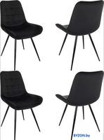 Стул Бюрократ CH-K2 4 шт (черный Holland 75/черный) - фото