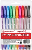 Набор шариковых ручек BRAUBERG Line 141874 (10 шт.) - фото