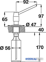 Дозатор для жидкого мыла Blanco Tango (хром) [511266] - фото2