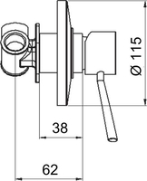 Смеситель Remer Minimal N 30 - фото2, картинка2 Смеситель Remer Minimal N 30 - фото2