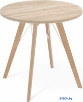 Кухонный стол Sheffilton SHT-TU9/TT 80 ЛДСП (прозрачный лак/дуб сонома) - фото