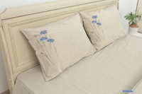 Постельное белье Беларускі лён 220x200 23С101-ШР/в/у/уп.кор. (330 васильки 37) - фото2