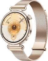 Умные часы Huawei Watch GT 6 41 мм (золотистый, с золотистым миланским браслетом, международная версия) - фото