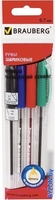 Набор шариковых ручек BRAUBERG Rite-oil 142150 (4 шт.) - фото
