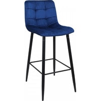 Стул AksHome Stella (синий велюр HLR64/черный) - фото