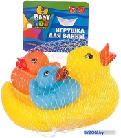 Набор игрушек для ванной Bondibon Утка с утятами ВВ2758 (3шт) - фото, картинка Набор игрушек для ванной Bondibon Утка с утятами ВВ2758 (3шт) - фото