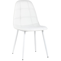 Стул Stool Group Oliver (экокожа белый/белые ножки) - фото