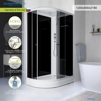 Душевая кабина Domani-Spa Delight Slim 128 R 120x80 DS01DS128RLBT00 - фото2