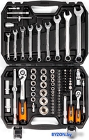 Универсальный набор инструментов КВТ НАИ-06/82 (82 предмета) - фото