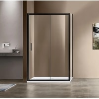 Душевой уголок Vincea Garda VSR-1G8012CLB (черный/прозрачное) - фото