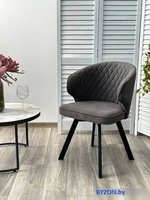 Стул с подлокотниками M-City Skat 670M05341 (B28 темно-серый/черный) - фото2