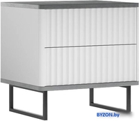 Тумба Shtabe Royal 5003 эко (белый/металл бруклин/черный) - фото, картинка Тумба Shtabe Royal 5003 эко (белый/металл бруклин/черный) - фото