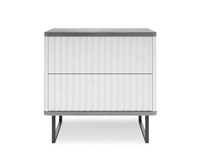 Тумба Shtabe Royal 5003 эко (белый/металл бруклин/черный) - фото2, картинка2 Тумба Shtabe Royal 5003 эко (белый/металл бруклин/черный) - фото2