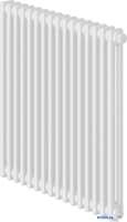 Стальной трубчатый радиатор Royal Thermo Insignia VC2050 - 16 секций RAL9016 - фото