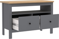 Тумба Mio Tesoro Сага 2 ящика 2.08.03.080.15 (серый/ясень) - фото2, картинка2 Тумба Mio Tesoro Сага 2 ящика 2.08.03.080.15 (серый/ясень) - фото2