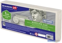 Пластилин скульптурный BRAUBERG Art Classic 106524 (белый) - фото