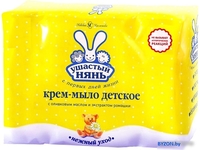 Мыло детское Ушастый нянь с оливковым маслом и экстрактом ромашки (4x100 г) - фото