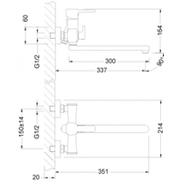 Смеситель Lemark Evitta LM0551C - фото2, картинка2 Смеситель Lemark Evitta LM0551C - фото2