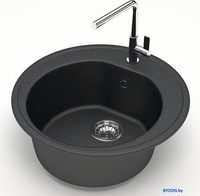 Кухонная мойка MARRBAXX Карельский камень 3/Q4 F003Q004 (черный) - фото2