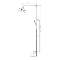 Душевая система Haiba HB24805-8 (белый) - фото2