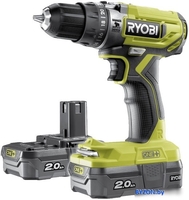 Ударный шуруповерт Ryobi R18PD2-220S 5133004459 (с 2-мя АКБ, сумка) - фото