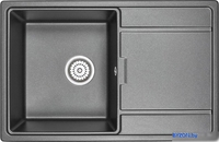Кухонная мойка Granula 7804 (шварц) - фото