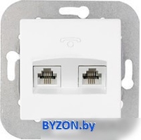 Розетка телефонная Bylectrica Уют ТР24-055 (белый) - фото