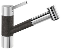 Смеситель Blanco Tivo-S Silgranit (хром/антрацит) [517610] - фото