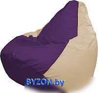 Кресло-мешок Flagman Груша Медиум XL Г1.1-73 (фиолетовый/светло-бежевый) - фото