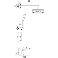 Душевая система Rose R1595F - фото2